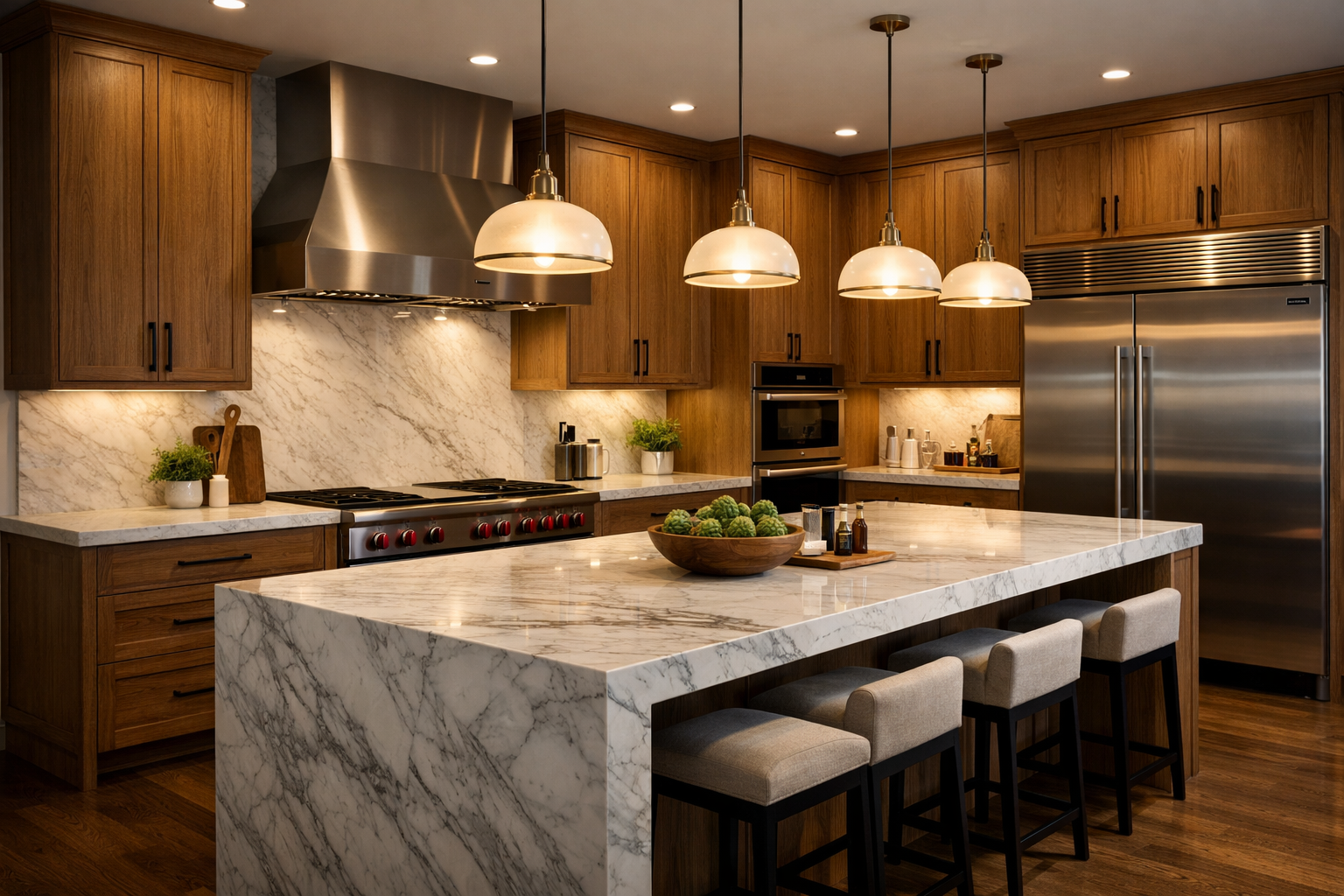 Modern American kitchen featuring Cabinetworks cabinetry